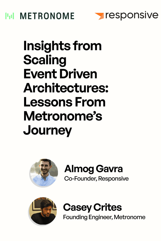 Scaling Event Driven Architecture: Insights from Metronome's journey